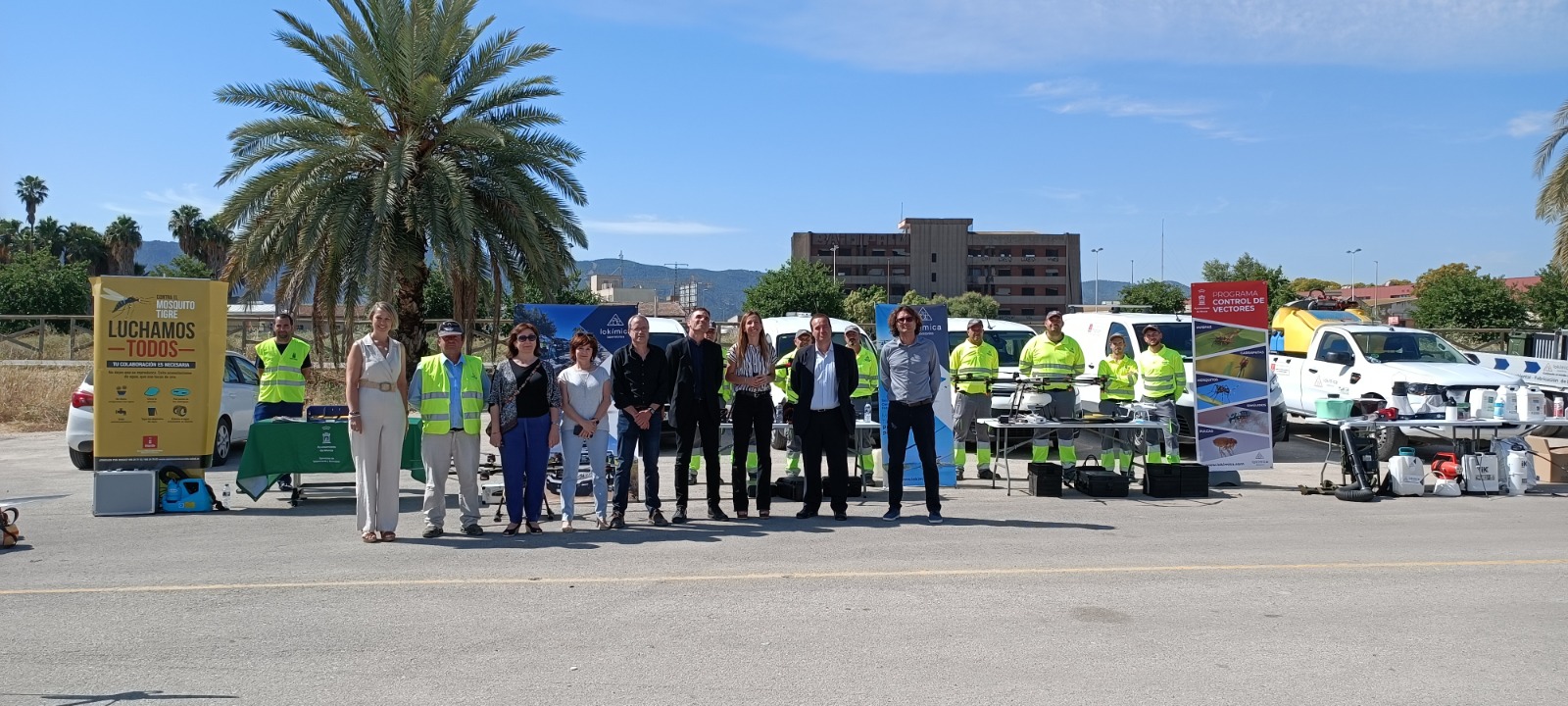 Lokímica refuerza la lucha aérea y terrestre contra el mosquito tigre junto al Ayuntamiento de Murcia