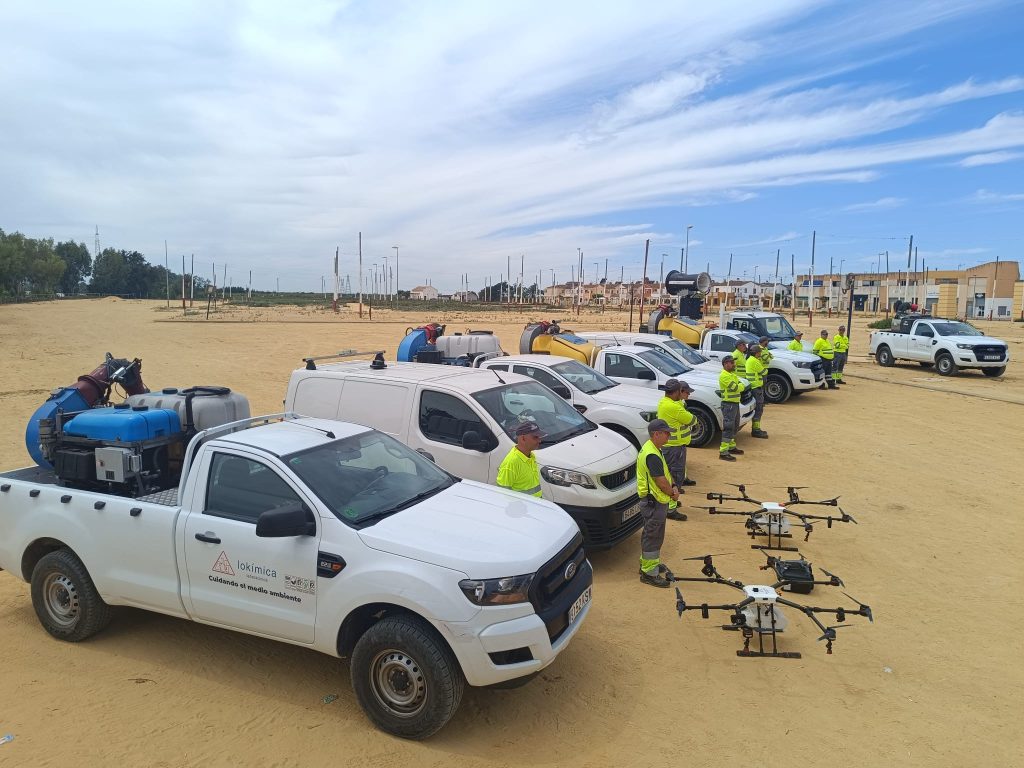 Medios tecnológicos usados por Lokímica en el Bajo Guadalquivir para combatir el Virus del Nilo