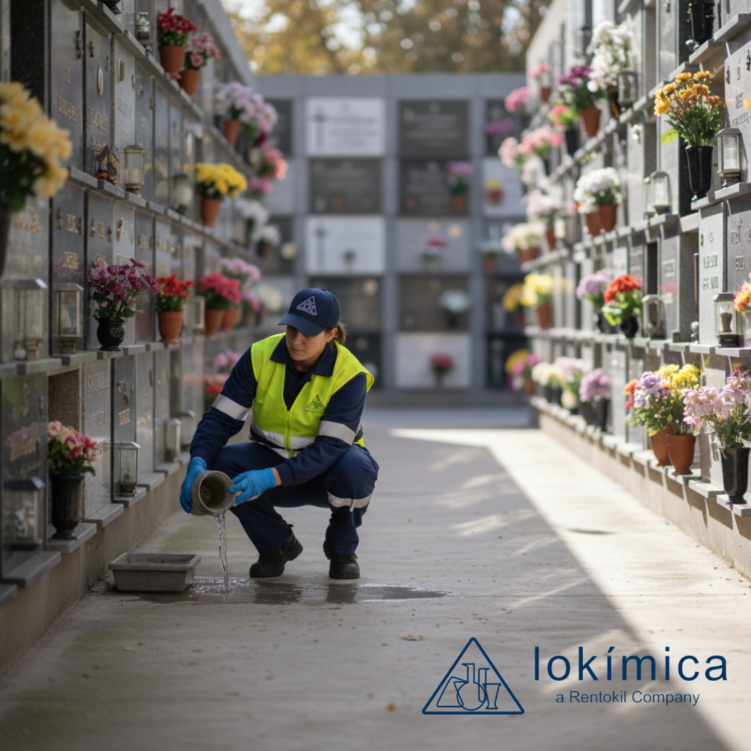 Todos los Santos mosquitos cementerios.