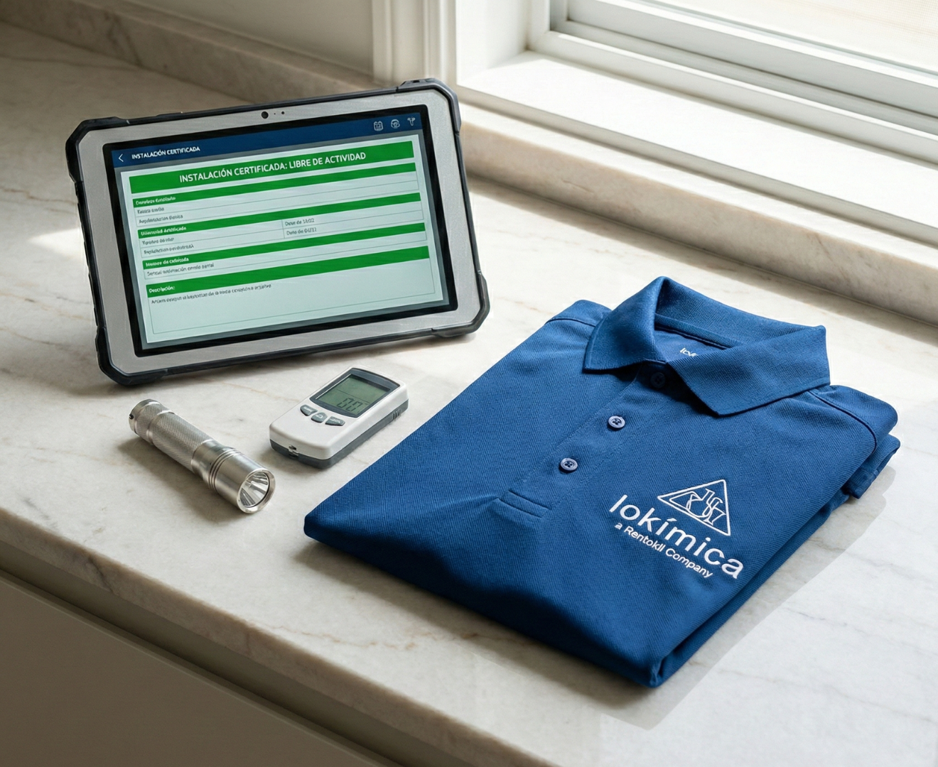 Imagen conceptual de las herramientas para un tratamiento contra las cucarachas.